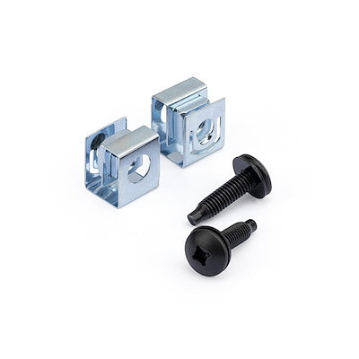 StarTech.com Lot de 50 vis et écrous cage à trou carré 10-32 19 mm pour 1