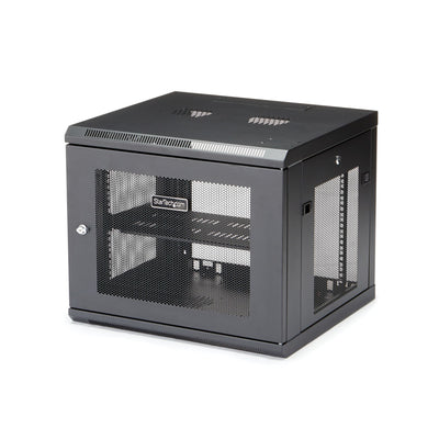 StarTech.com 4-Post 9U Wall Mount Network Cabinet w/ 1U Shelf, 19