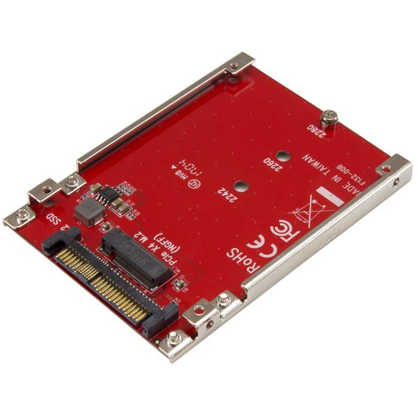 Adaptateur StarTech.com M.2 vers U.2 - Pour SSD PCIe NVMe M.2 - Lecteur M.2 PC