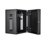 StarTech.com Armoire murale réseau 4 montants 15U avec tablette 1U, 19