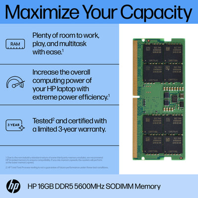 Mémoire HP DDR5 5600 SODIMM de 16 Go