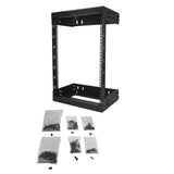 StarTech.com 2-Post 15U Heavy-Duty Wall Mount Network Rack, 19