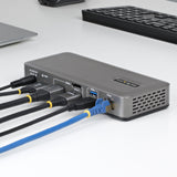 Station d'accueil StarTech.com USB-C, triple moniteur 4K pour ordinateur portable