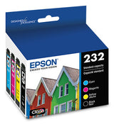 Epson T232 4-Pack Ink Cartridge Combo - CMYK