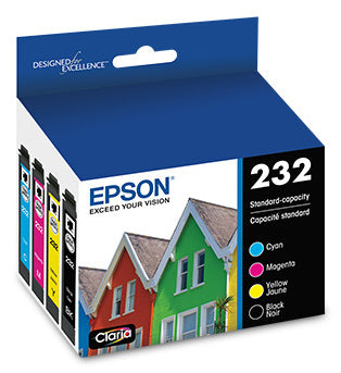 Epson T232 4-Pack Ink Cartridge Combo - CMYK
