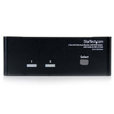 Commutateur KVM VGA DVI dual moniteur 2 ports StarTech.com USB avec audio et U