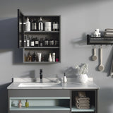 Bathroom Medicine Cabinet, Storage Shelves and Stainless Steel Frame for Laundry Room