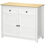 Sideboard, Modern Kitchen Storage Cabinet with Drawers and Adjustable Shelf