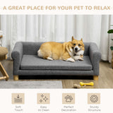 Sofa pour animaux moderne lit pour chat ou chien moyen-grand avec coussin amovible