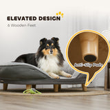 Pet Sofa Bed for Large Dogs with Removable Cushion