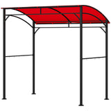 7' x 5' Garden Grill Canopy, BBQ Grill Gazebo Tent with Steel Frame and Hooks