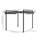 10' x 10' Retractable Pergola