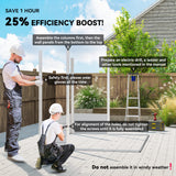 Abri de jardin 9' x 6', remise de patio extérieure avec toit en pente, porte verrouillable pour patio cour