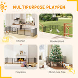 Dog Fence Outdoor 6 Panels 24