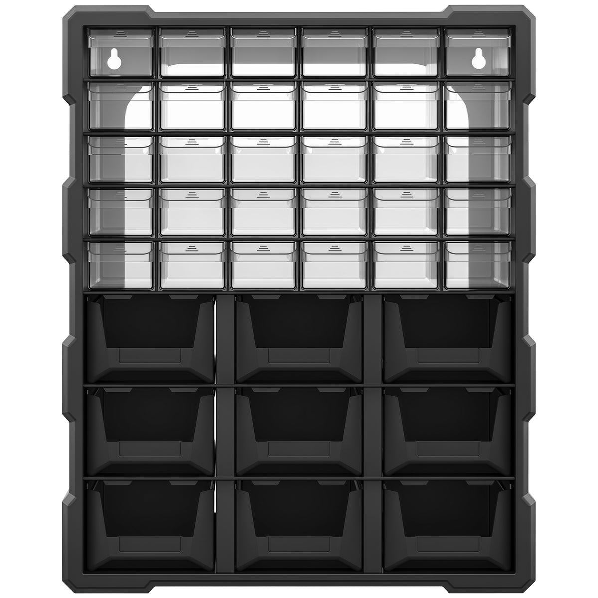 Plastic 39 Drawer Parts Organiser Wall Mount Storage Cabinet for Small Nuts Bolts Tool