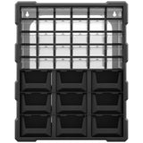 Plastic 39 Drawer Parts Organiser Wall Mount Storage Cabinet for Small Nuts Bolts Tool