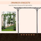 Metal Garden Arch Outdoor Walkway Arbor