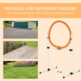 2-in-1 Dog Obstacle Training Agility Equipment Tire Jump Ring/Hurdle Bar with a Simple & Easy Setup & Storage Bag