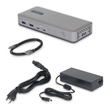 StarTech.com Dual-Monitor USB-C Docking Station, HDMI, 4K 60Hz, 100W L