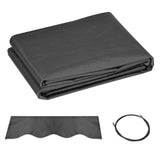 10' x 8' Retractable Awning Fabric Replacement Outdoor Sunshade Canopy Awning Cover