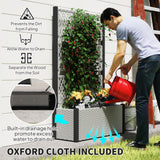 Wicker Outdoor Planter with Trellis, 58