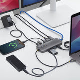 Adaptateur multiport StarTech.com 10-en-1 USB-C vers double DisplayPort, 100W