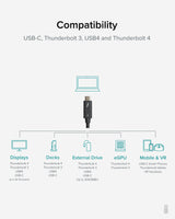 TBT4 Cable 6.4FT 100W 40GBPS TBT4 Cable 2M/6.4FT 100W 40GBPS