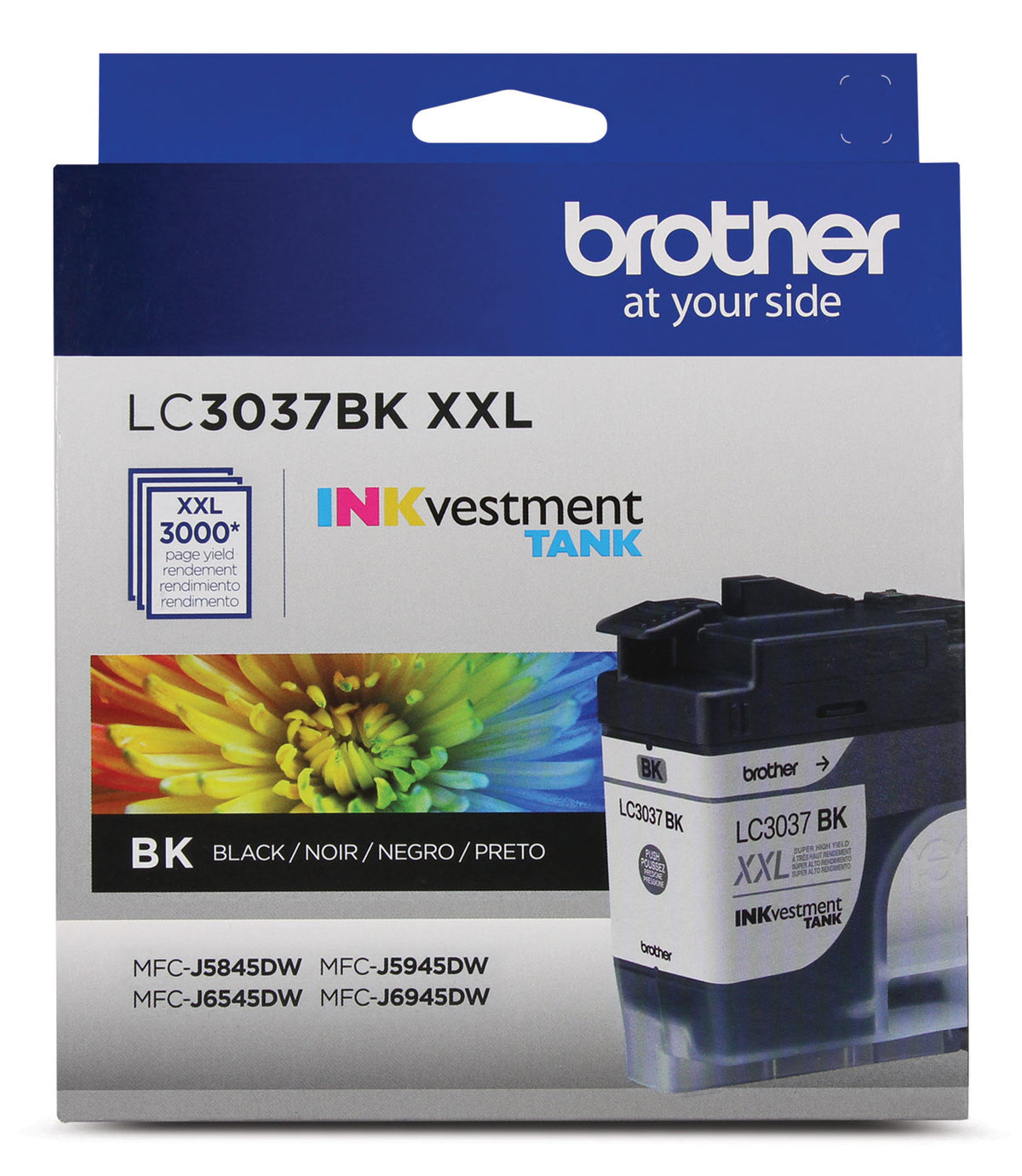 Cartouche d'encre noire super haute capacité Brother LC3037BKS
