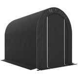 6' x 8' Outdoor Storage Shed, Heavy Duty Galvanized Steel Portable Shed for Bike