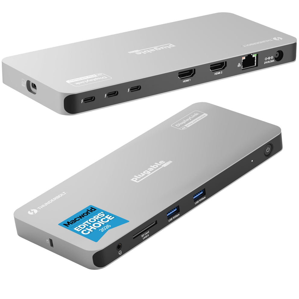 Station d'accueil/réplicateur de ports Plugable Technologies TBT-6950PD pour portable Filaire Thu
