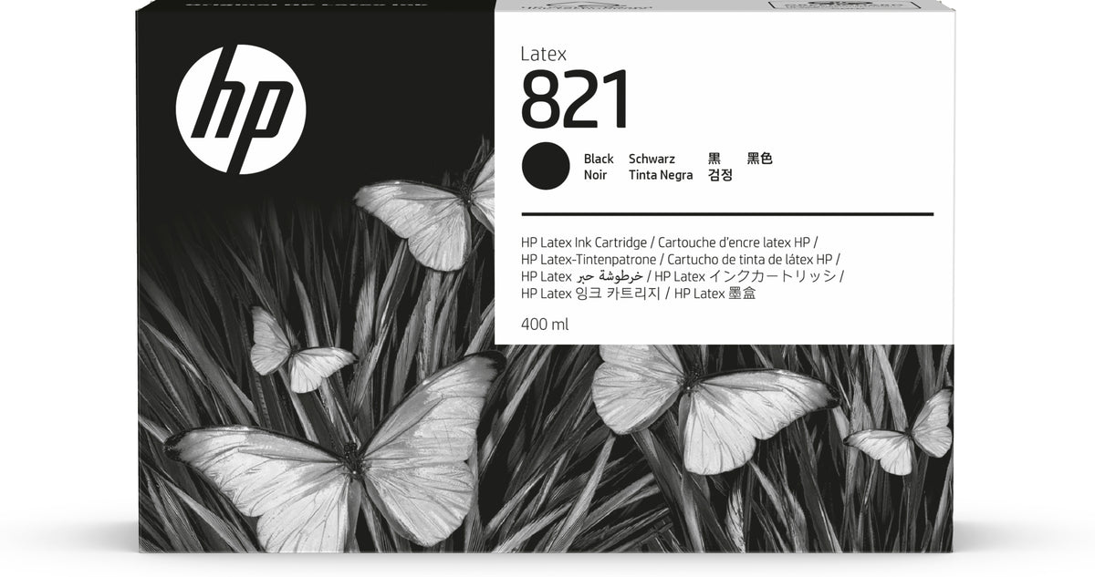 HP 821 400-ml Black Latex Ink Cartridge