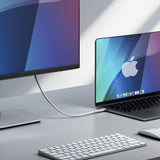 CÂBLE USB4 BLANC 6PI CERTIFIÉ USB-IF 4K120/DP2.1/240W/20GBPS