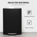 Fingerprint-proof Kitchen Trash Can, 13.2 Gallon Garbage Can with Soft-close Lid and Foot Pedal