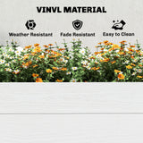 Vinyl Raised Garden Bed Kit, 6.5 x