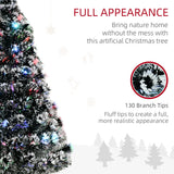 4ft Pre-Lit LED Optical Fiber Christmas Tree Artificial Seasonal Decor