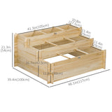 3 Tier Raised Garden Bed with 9 Grow Grids and Bed Liner for Garden