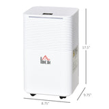 1500 sq.Ft Portable Quiet Dehumidifier for Home Laundry Room Bedroom Basement, 25pt Electric Moisture Air De-Humidifier with 3 Modes