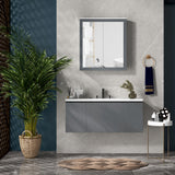 Bathroom Mirror Cabinet, Double Doors and Adjustable Shelves
