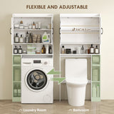 Over the Toilet Storage Cabinet, Bathroom Organizer with Adjustable Shelf