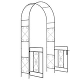 Arche de jardin en métal 7,6FT avec portail