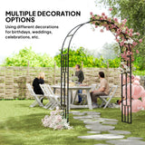 7.3ft Steel Garden Arch Trellis