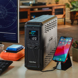 1500VA Mini-Tower AVR UPS 12 OUT LCD Serial/USB