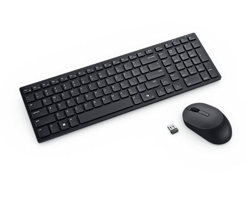DELL KM555 keyboard Mouse included Universal RF Wireless + Bluetooth U