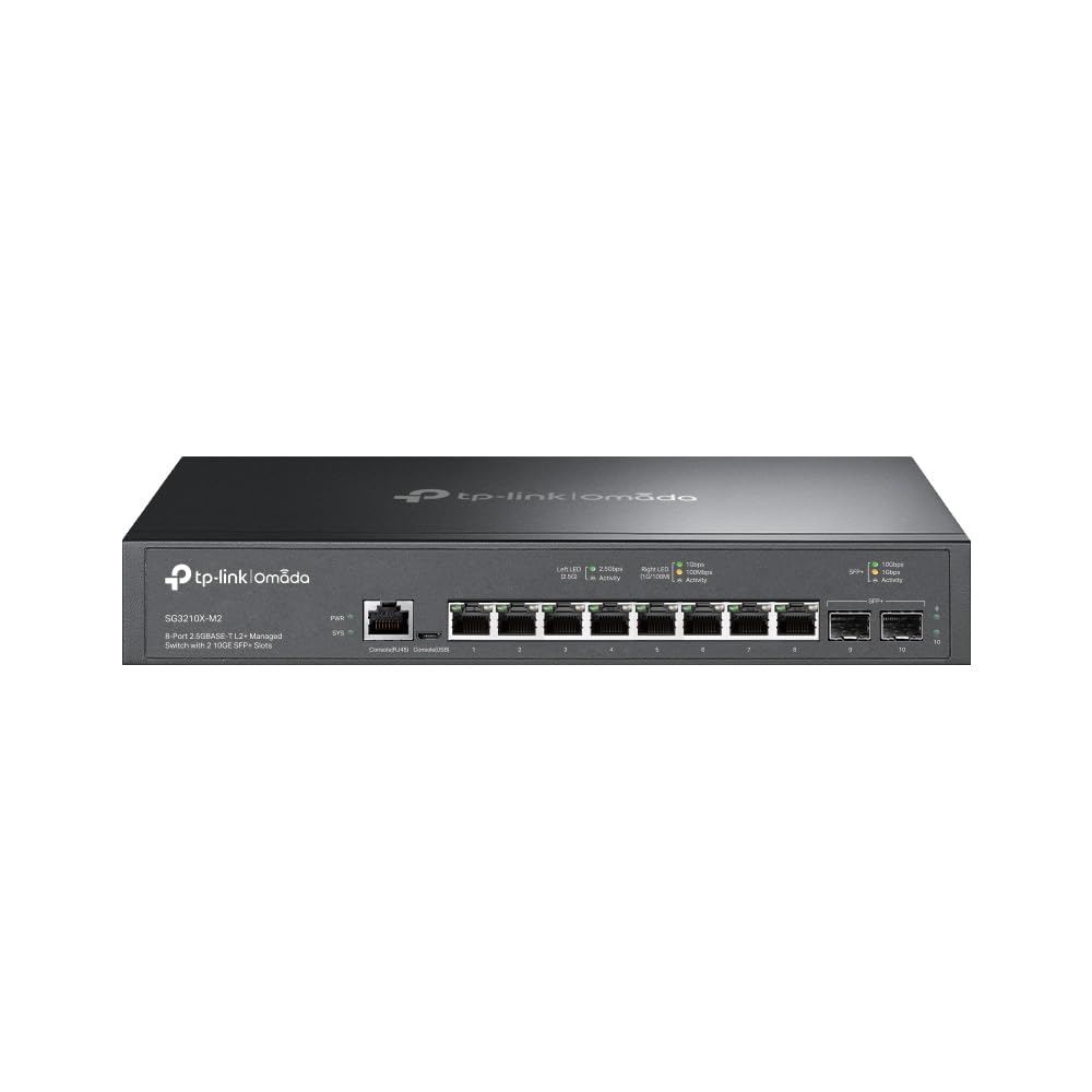 Commutateur géré TP-Link Omada SG3210X-M2 L2+ 8 ports 2,5G | 8 ports 2,5G
