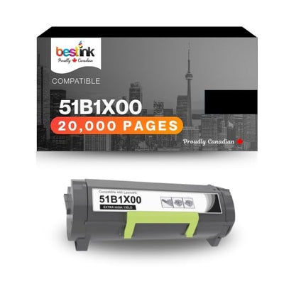 Best Toner for Lexmark 51B1X00 High Capacity (20000 Pages) for use in