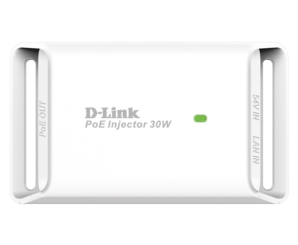 D-Link DPE-301GI 1-Port Gigabit PoE Injector, White