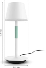 Philips Hue Go Smart Portable Table Lamp, White - White and Color Ambi