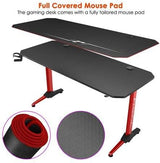 BI Ergopixel Terra Series Gaming Desk Red with Cupheadseat