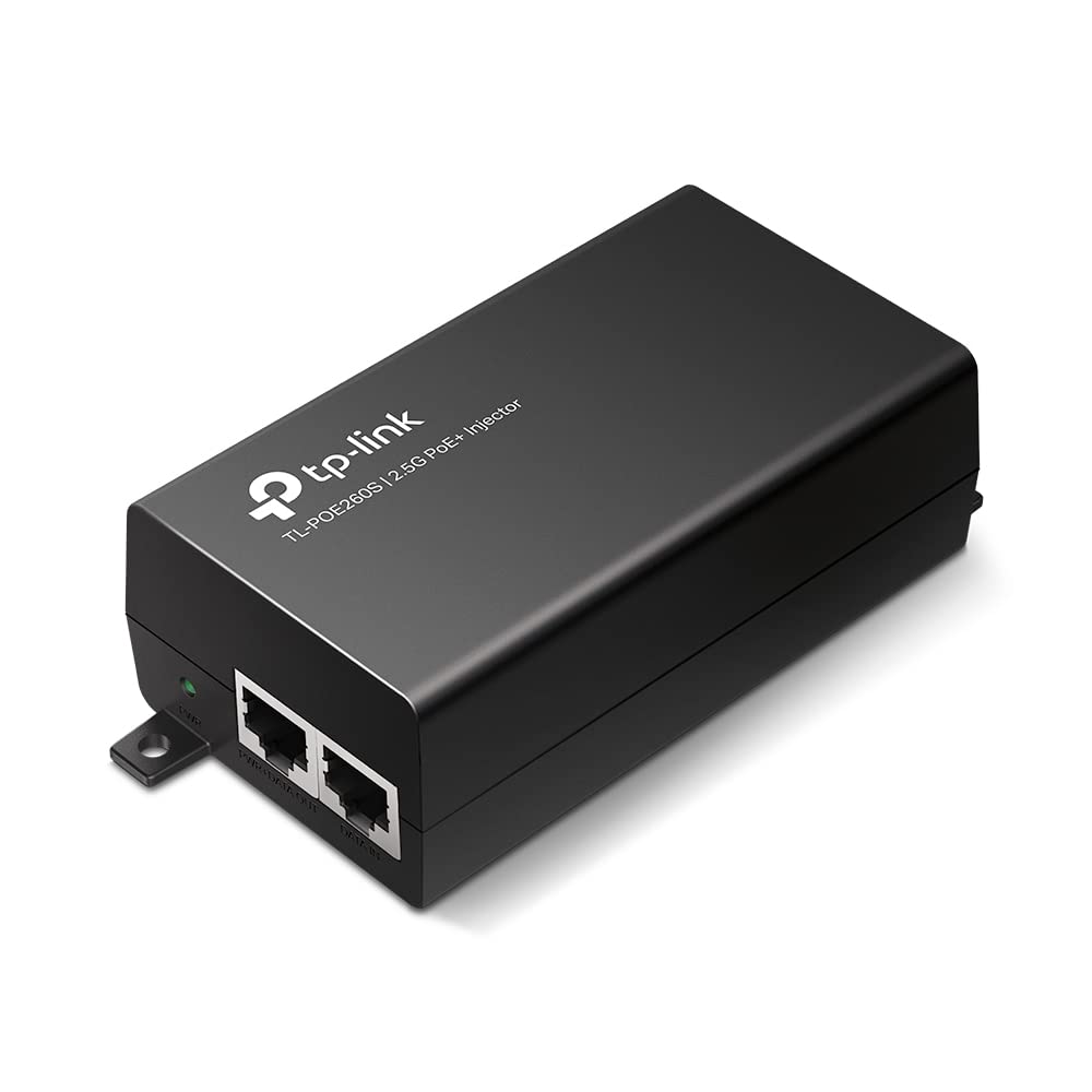 TP-Link 2.5G PoE+ Injector (TL-PoE260S) - 2 2.5G Ports, IEEE802.3af/at