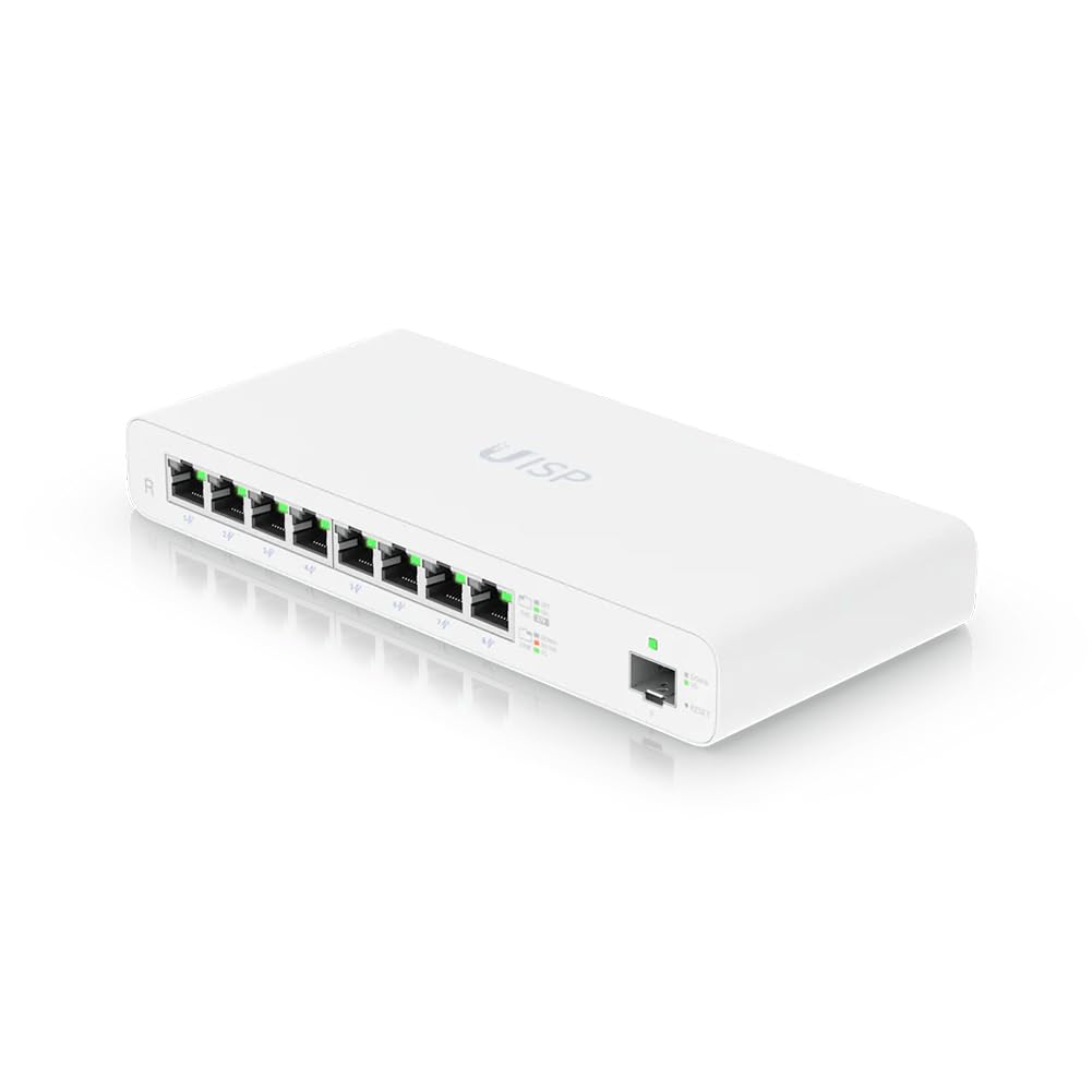 Ubiquiti UISP-R Gigabit PoE Router for WISP MicroPoP Applications, 8 x